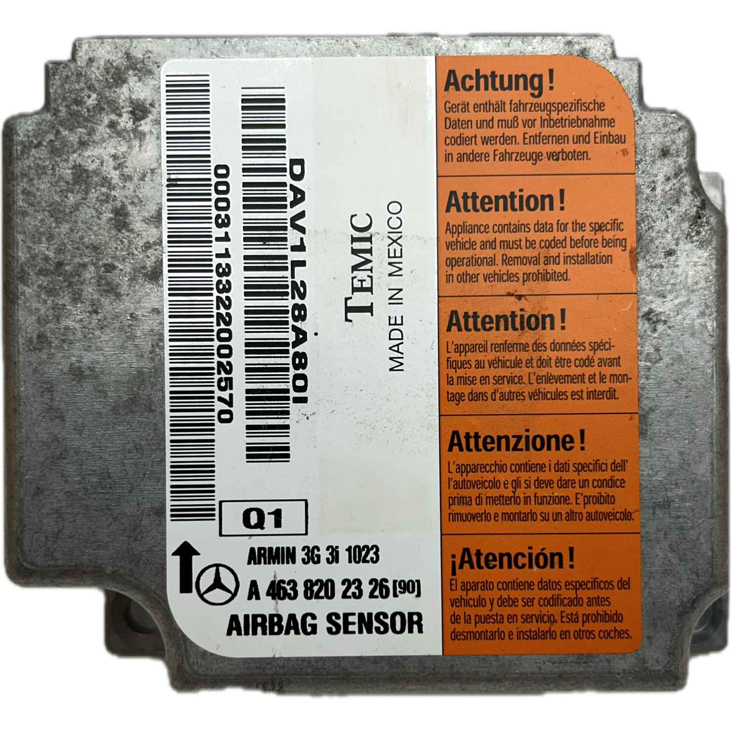 Mercedes-Benz G-Klasse W463 Airbag-Steuergerät Reparatur