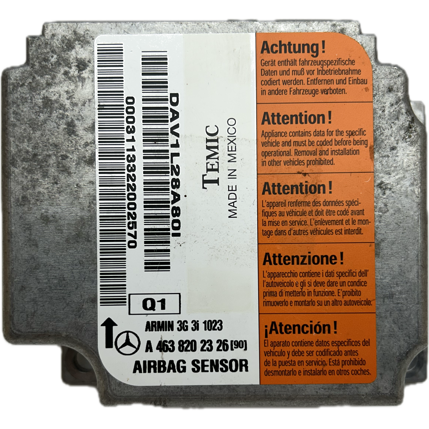 Mercedes-Benz G-Klasse W463 Airbag-Steuergerät Reparatur