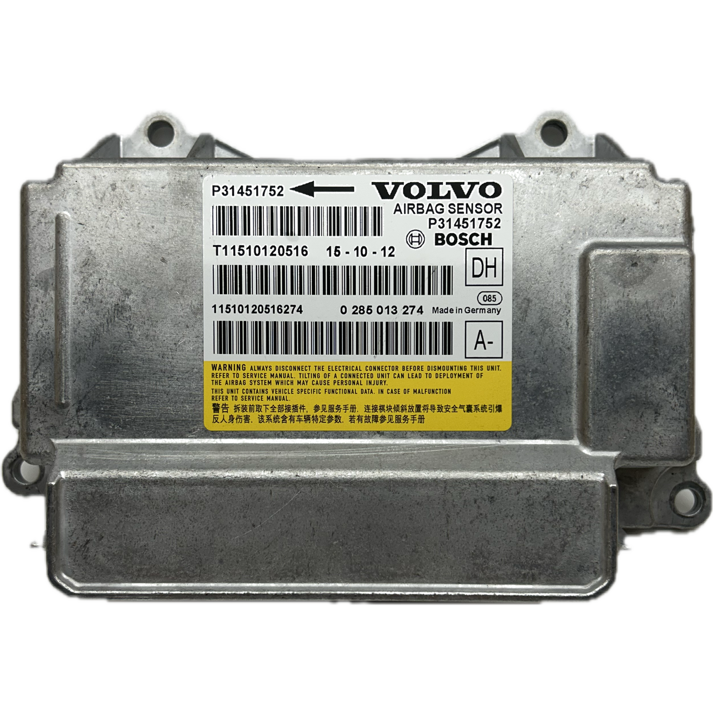 Volvo V60 Serie 1 Airbag-Steuergerät Reparatur