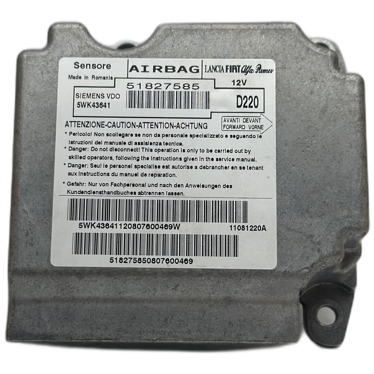 Fiat Bravo 198 Airbag-Steuergerät Reparatur