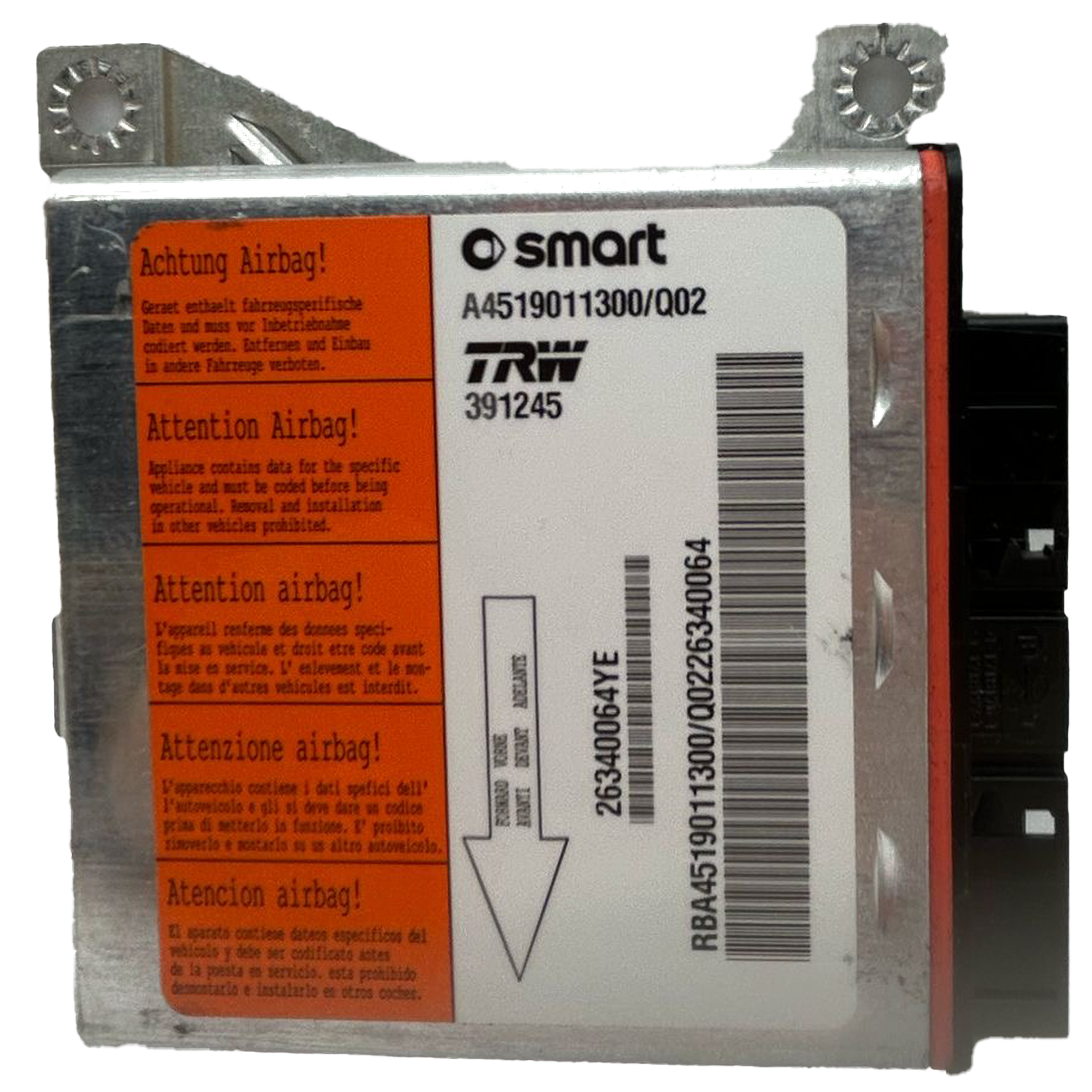 Smart Fortwo C451 Airbag-Steuergerät Reparatur