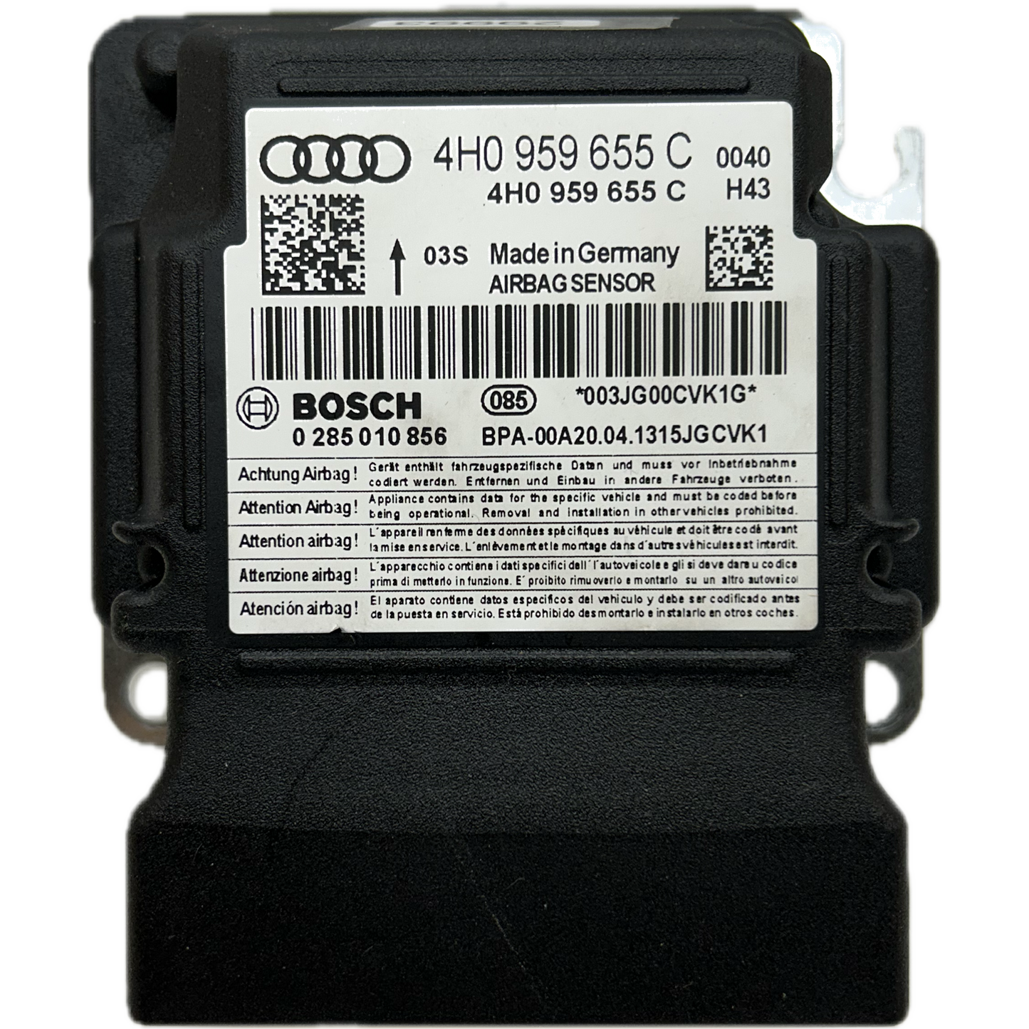 Audi RS6 C7 Airbag-Steuergerät Reparatur