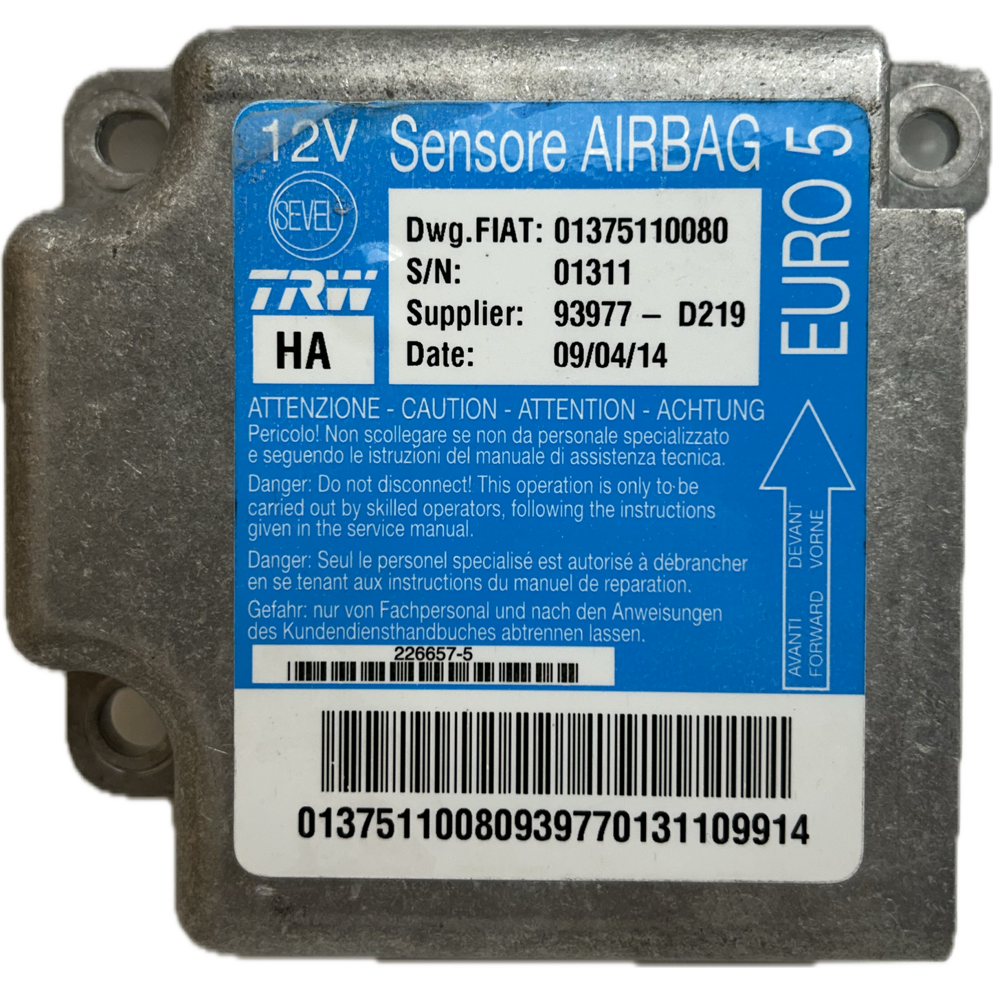 Citroën Relay III Airbag-Steuergerät Reparatur