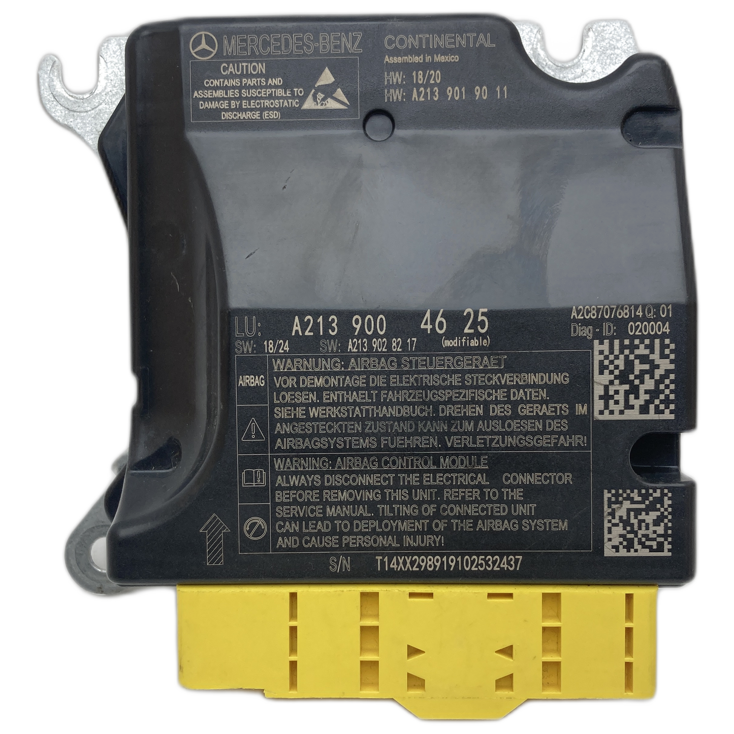 Mercedes-Benz E-Klasse S213 T-Modell Airbag-Steuergerät Reparatur