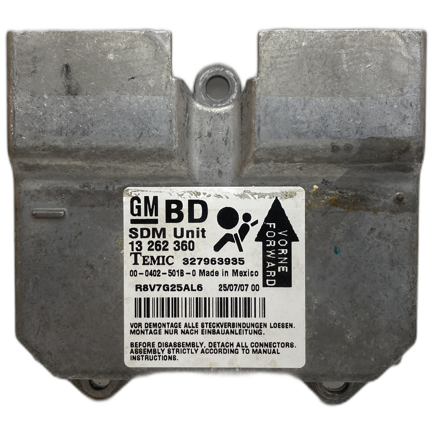 Opel Astra H Airbag-Steuergerät Reparatur